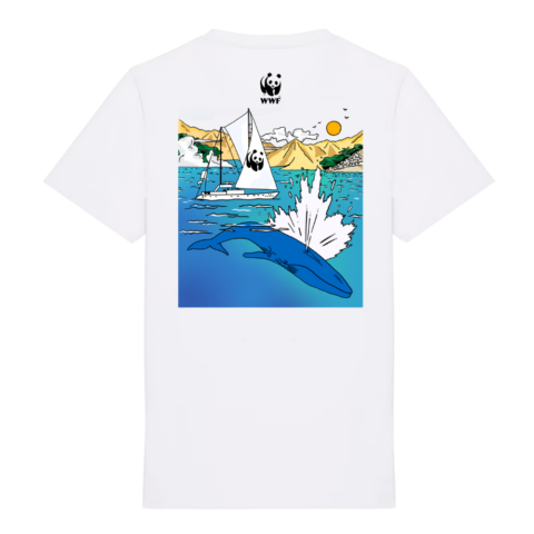 T-shirt unisexe blanc - La Baleine WWF