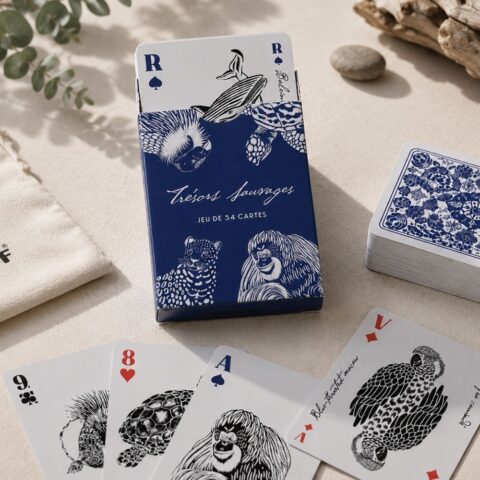 Jeu de cartes animaux sauvages